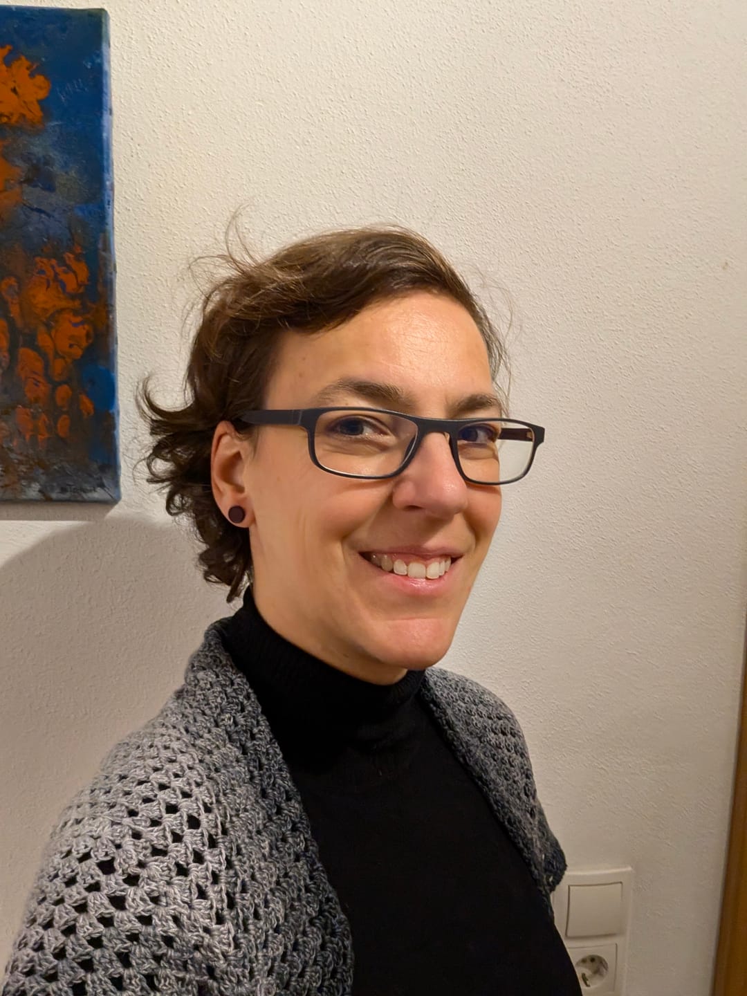 Customer photo review of Blachallia Ohrstecker (Amaranth / Eiche / schwarz / Titancarbid)