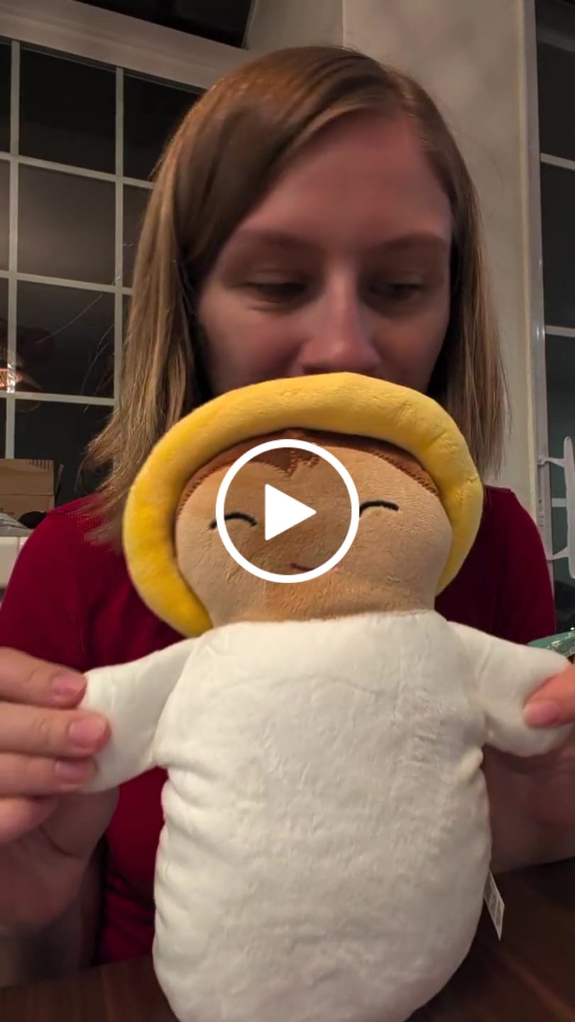 Customer video review of Baby Jesus Cuddle Plush