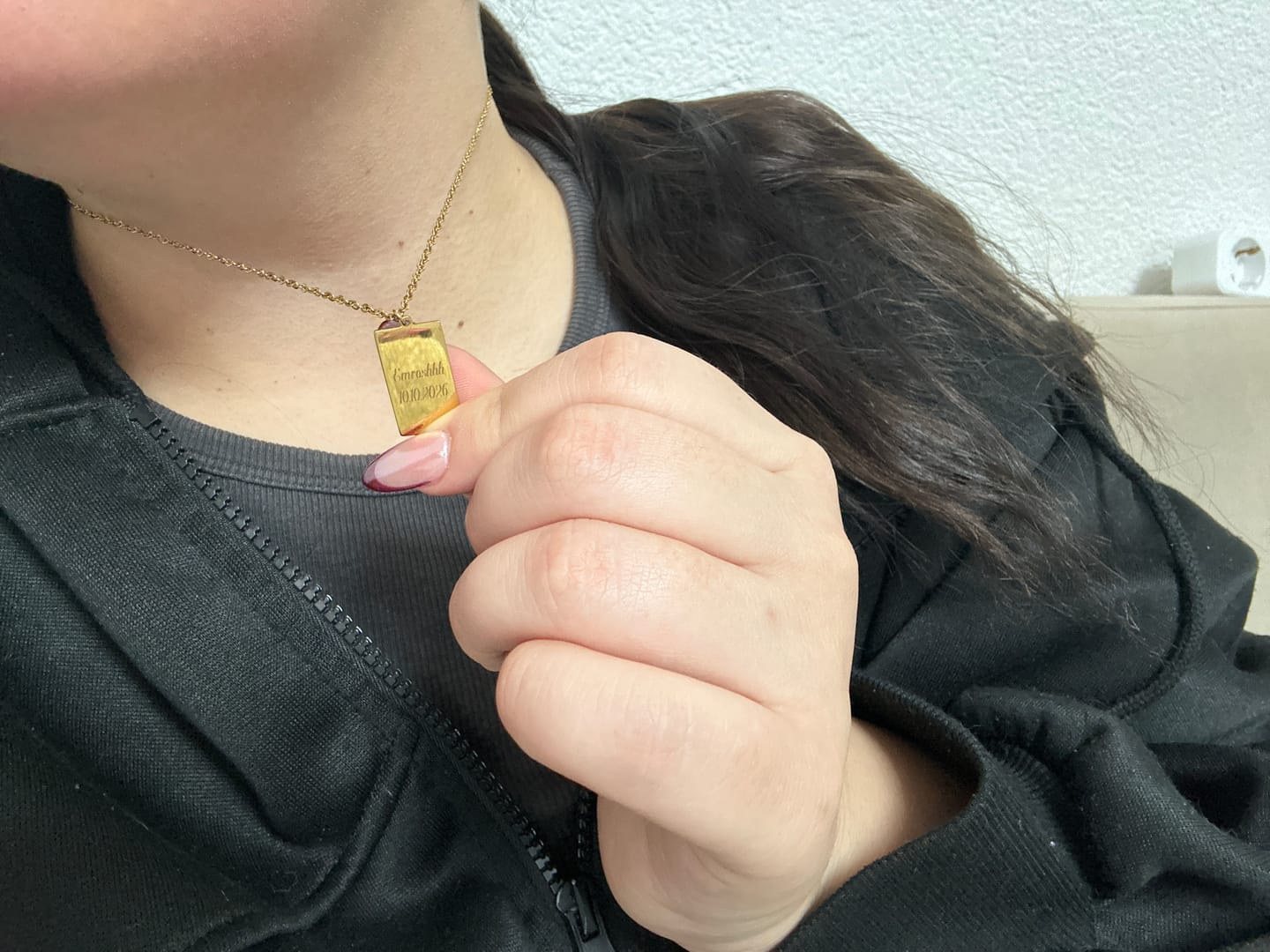 Customer photo review of Zeichnung | Plainkette + Gravur