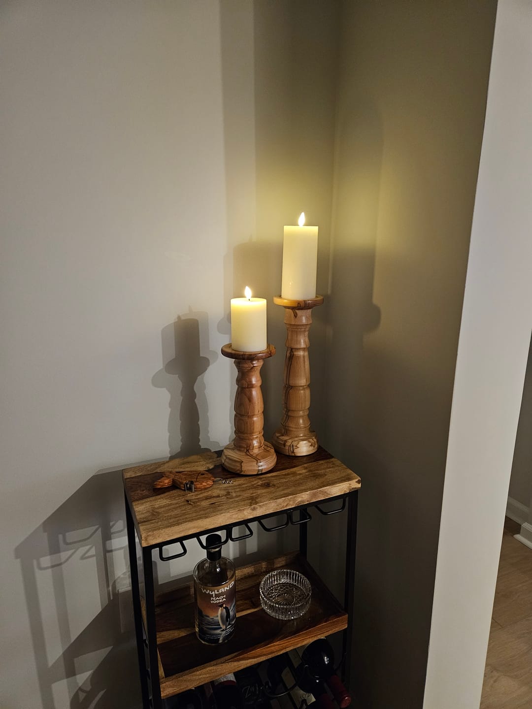 Customer photo review of Textured Ivory Melting Effect Flameless Candle