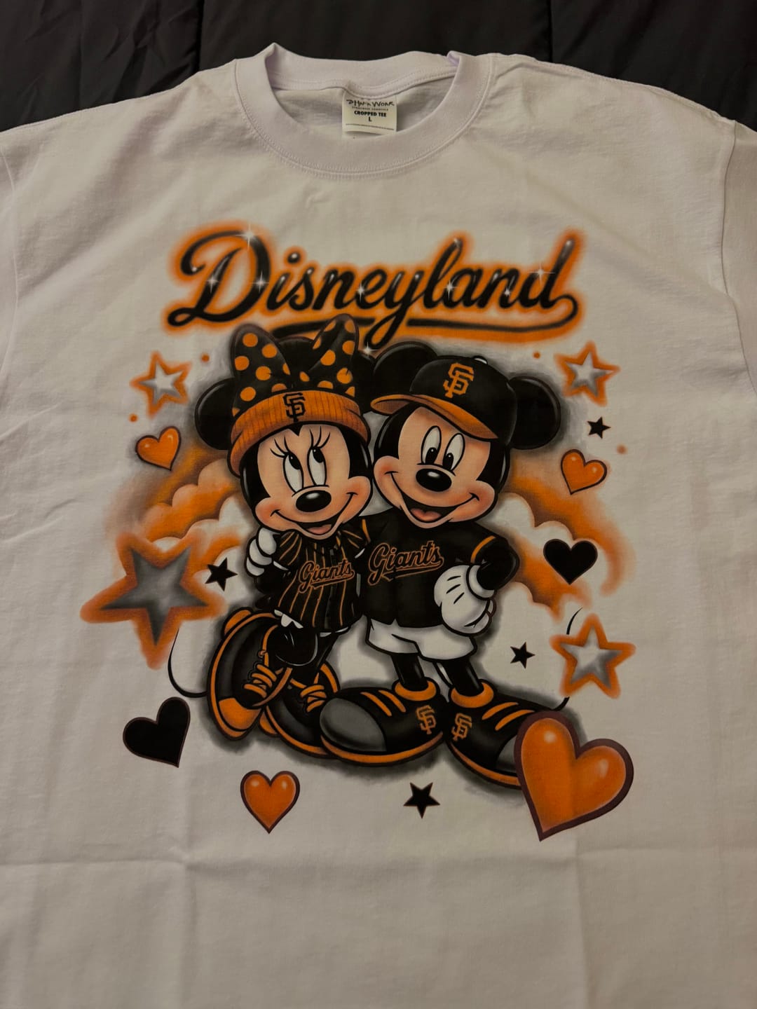 Customer photo review of men’s cropped tee style