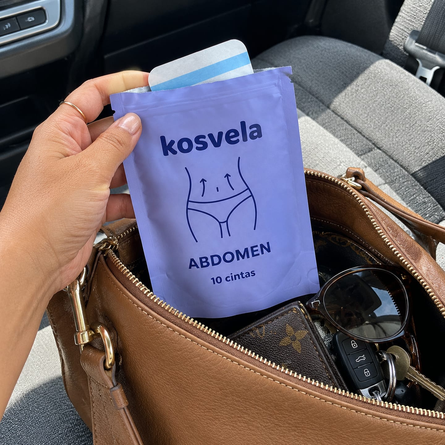 Customer photo review of Kosvela · Cinta tensora invisible para el abdomen (pack de 10)