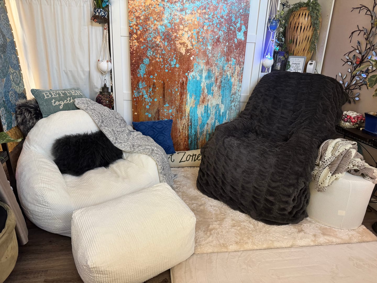 Customer photo review of Designer Relax Mat - 1.4" Thick Foam Base