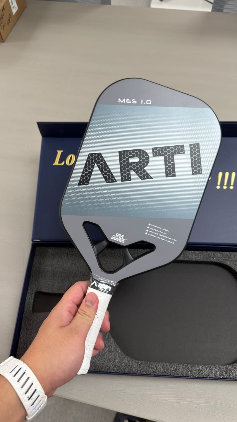 Customer photo review of ARTI 14mm T700 Carbon Fiber "MASTERY ELITE 1.0" Pickleball Paddle - USA Pickleball Approved