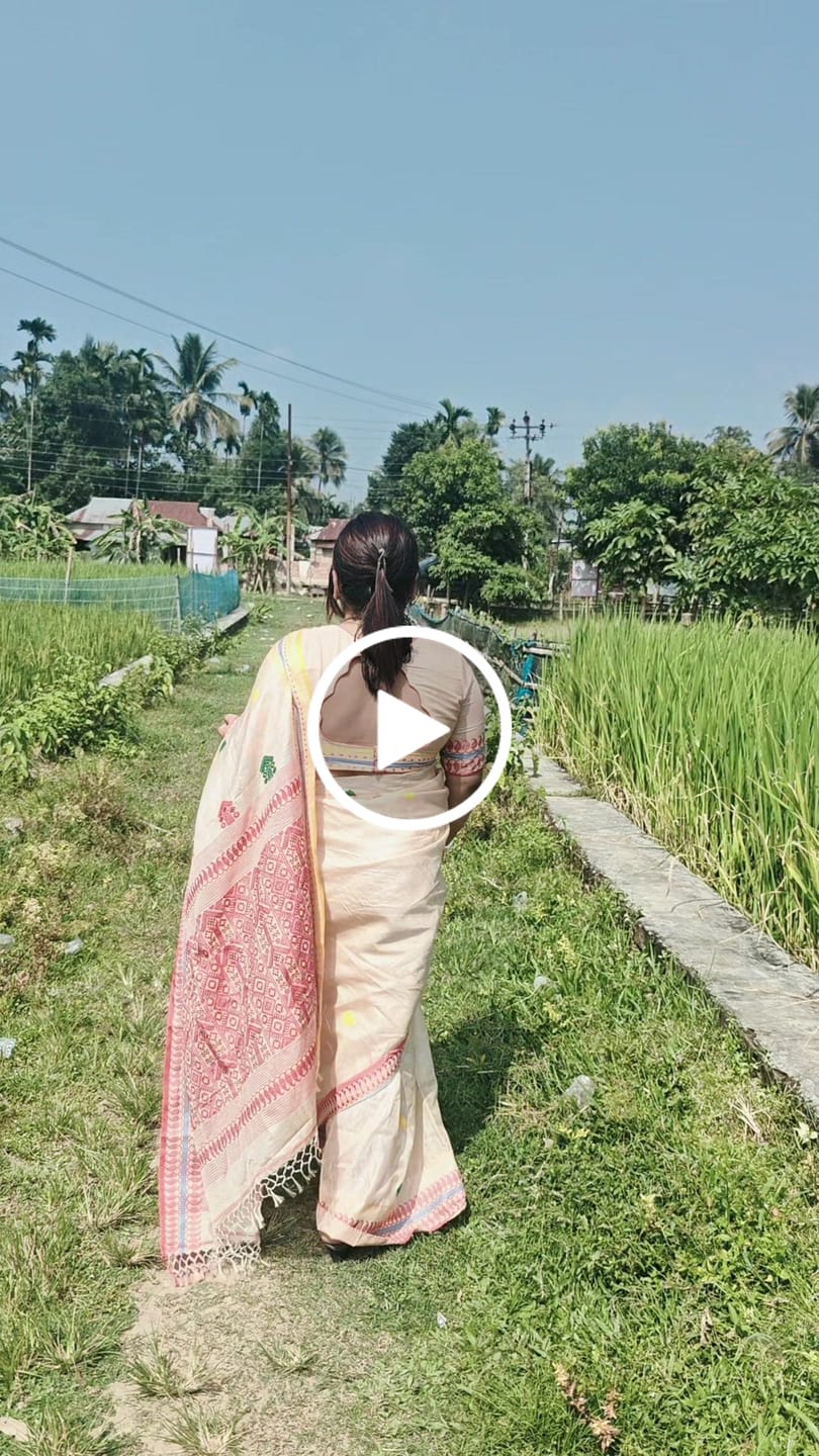 Customer video review of Style & Feel Gachi Tussar Saree