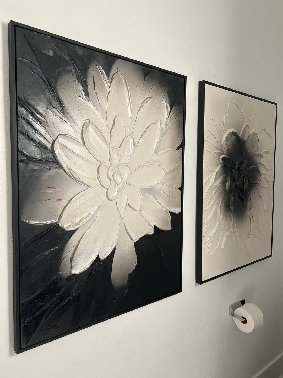 Customer photo review of Flower Textured Painting Canvas #FP085
