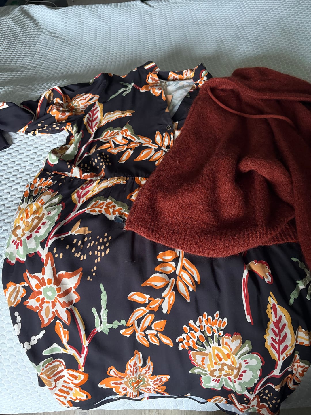 Customer photo review of Robe Guillemette — Viscose imprimée Mumbaï
