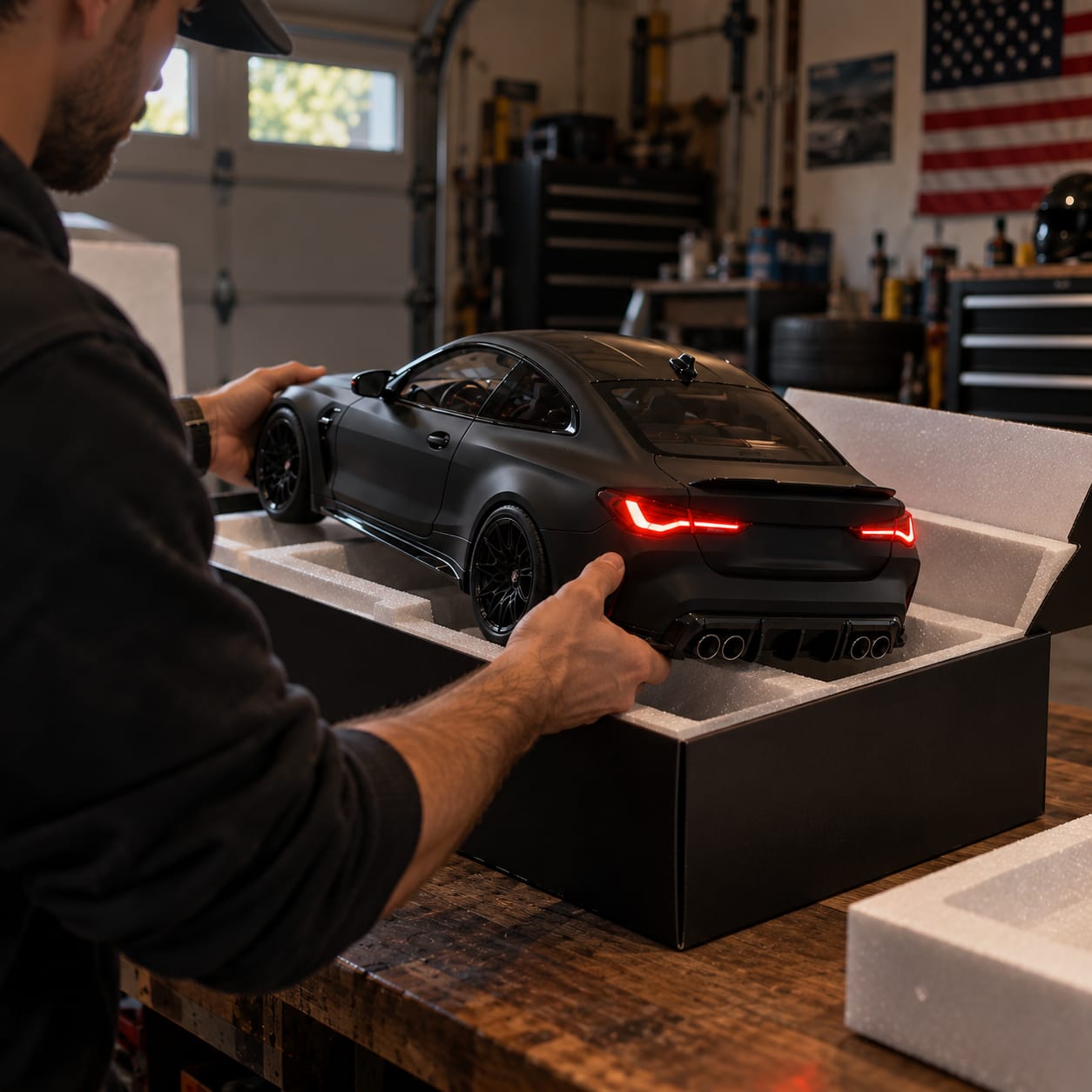 Customer photo review of BMW M4 Black Car Humidifier