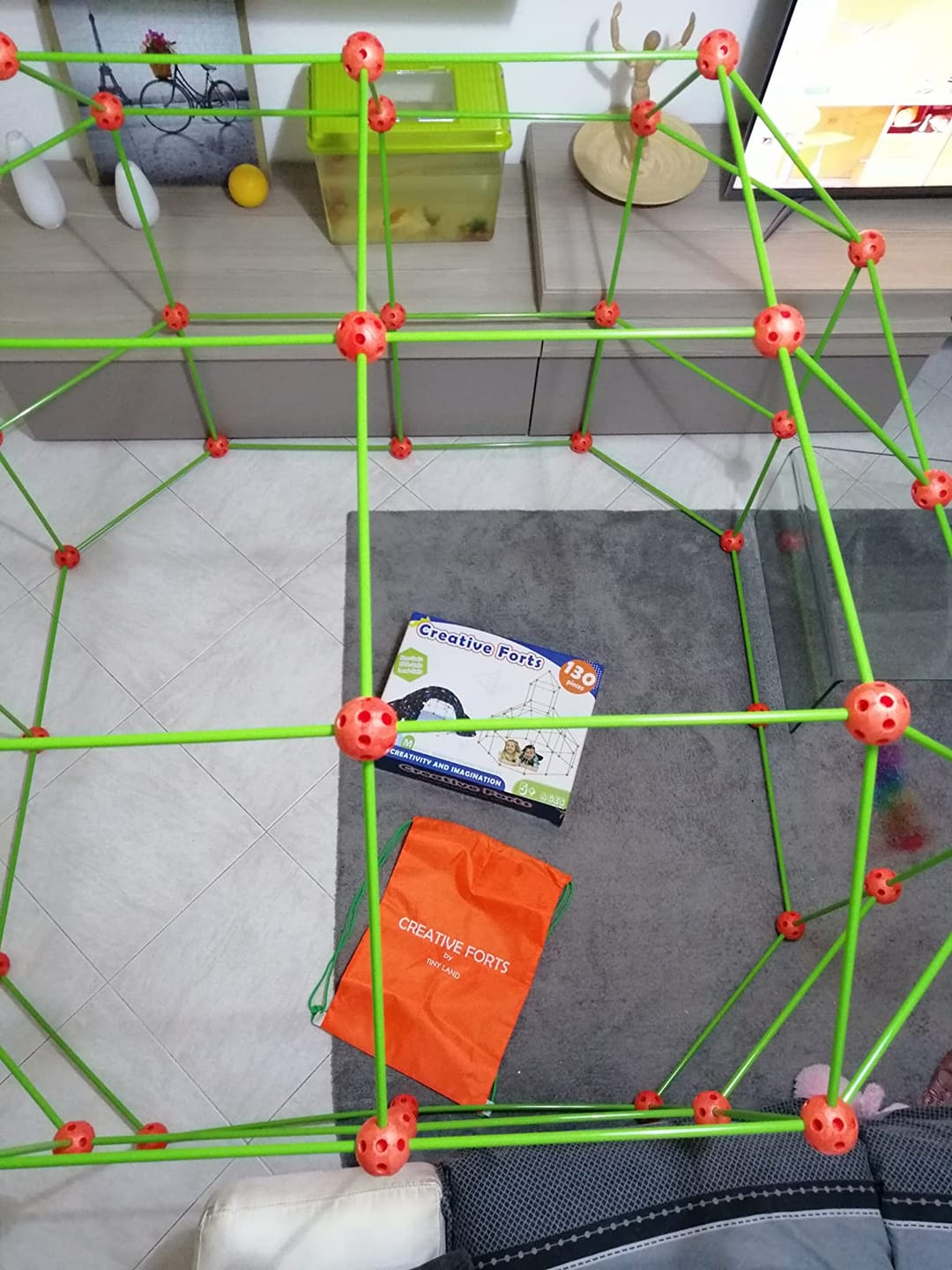 Customer photo review of Montessori Glow Fort™– Costruisci il Tuo Rifugio Luminoso