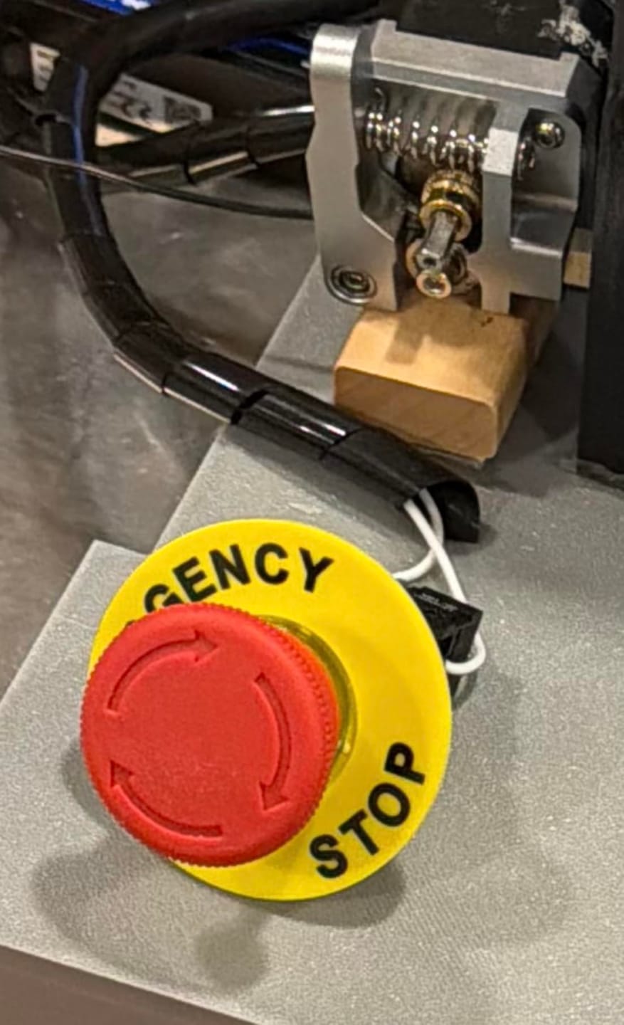 Customer photo review of 22mm Red Mushroom Emergency Stop Push Button Switch 440V 10Amp
