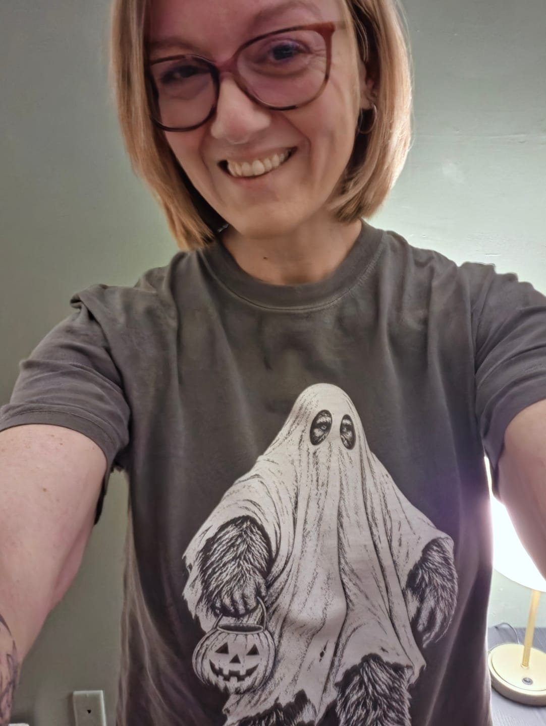 Customer photo review of Bigfoot Ghost T-Shirt