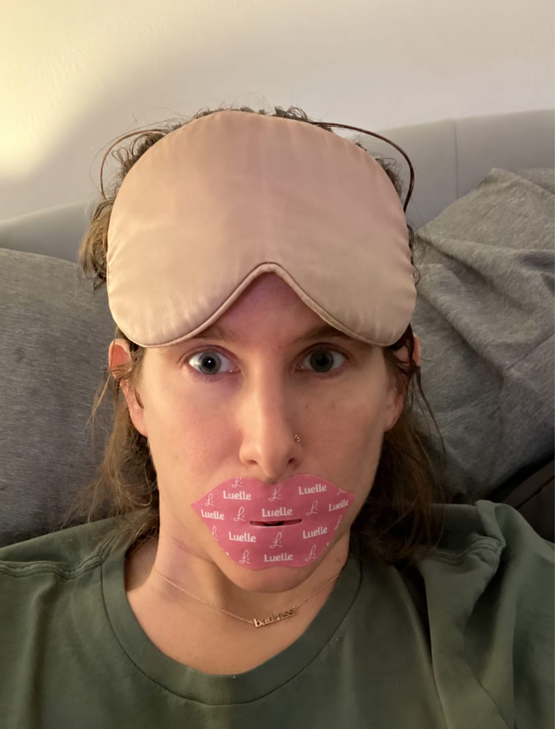 Customer photo review of Collagen Mouth Tape – Plump & Hydrate