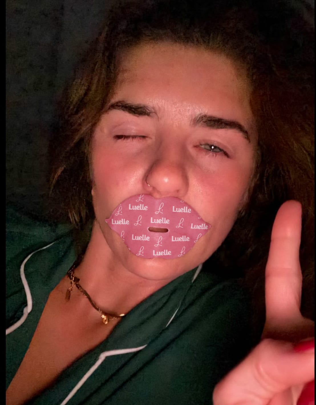 Customer photo review of Collagen Mouth Tape – Plump & Hydrate