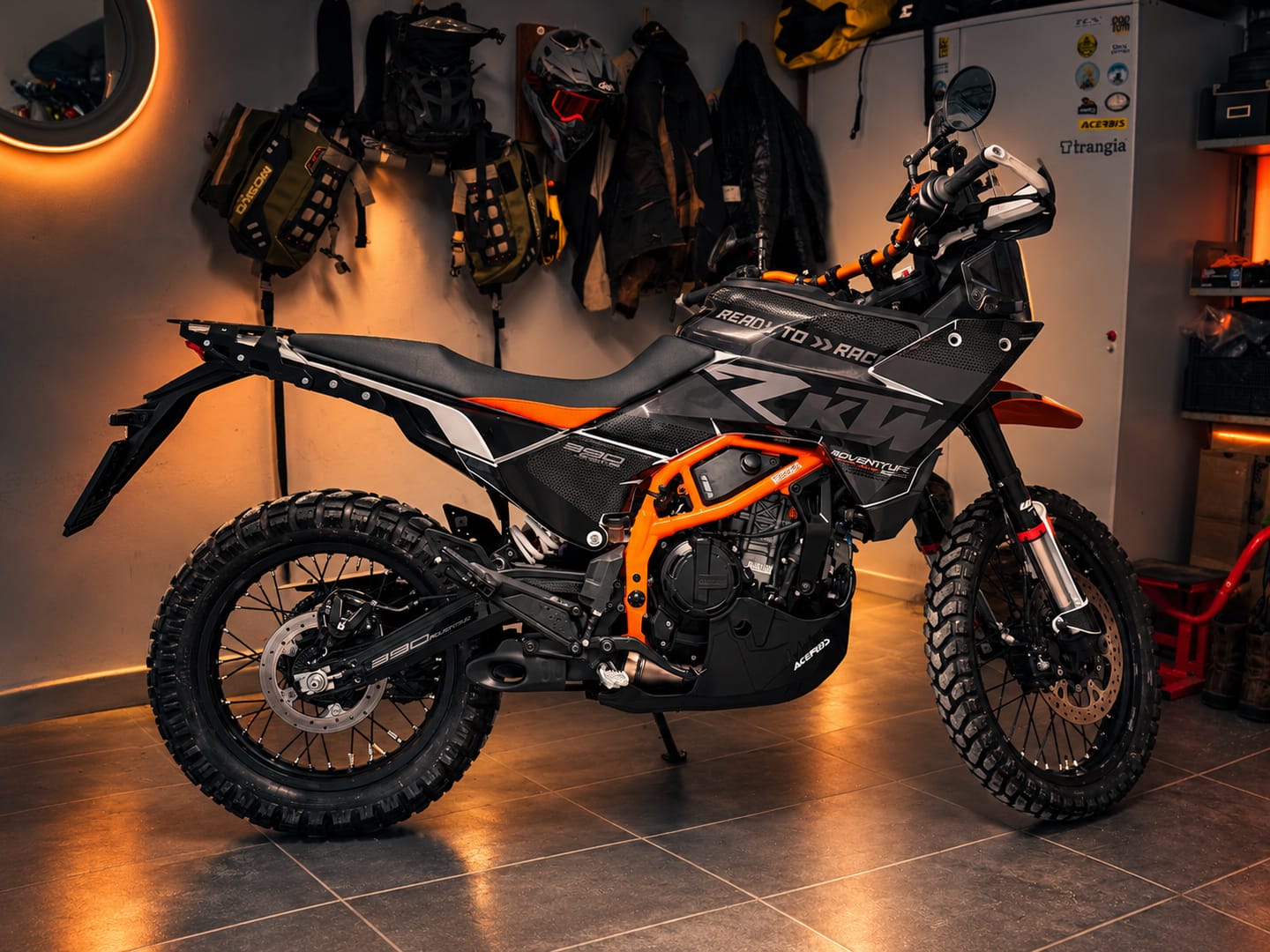 Customer photo review of KTM 390 Adventure R / X GRAPHICS - "RR-Tech" (Black)