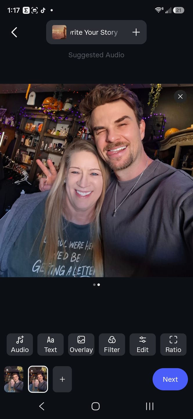 Customer photo review of Paul's Letter T-shirt