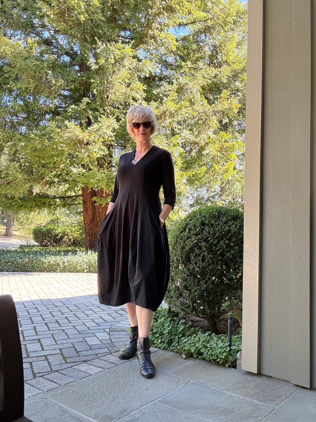Customer photo review of Tekbika Ines Cocoon Dress, Black