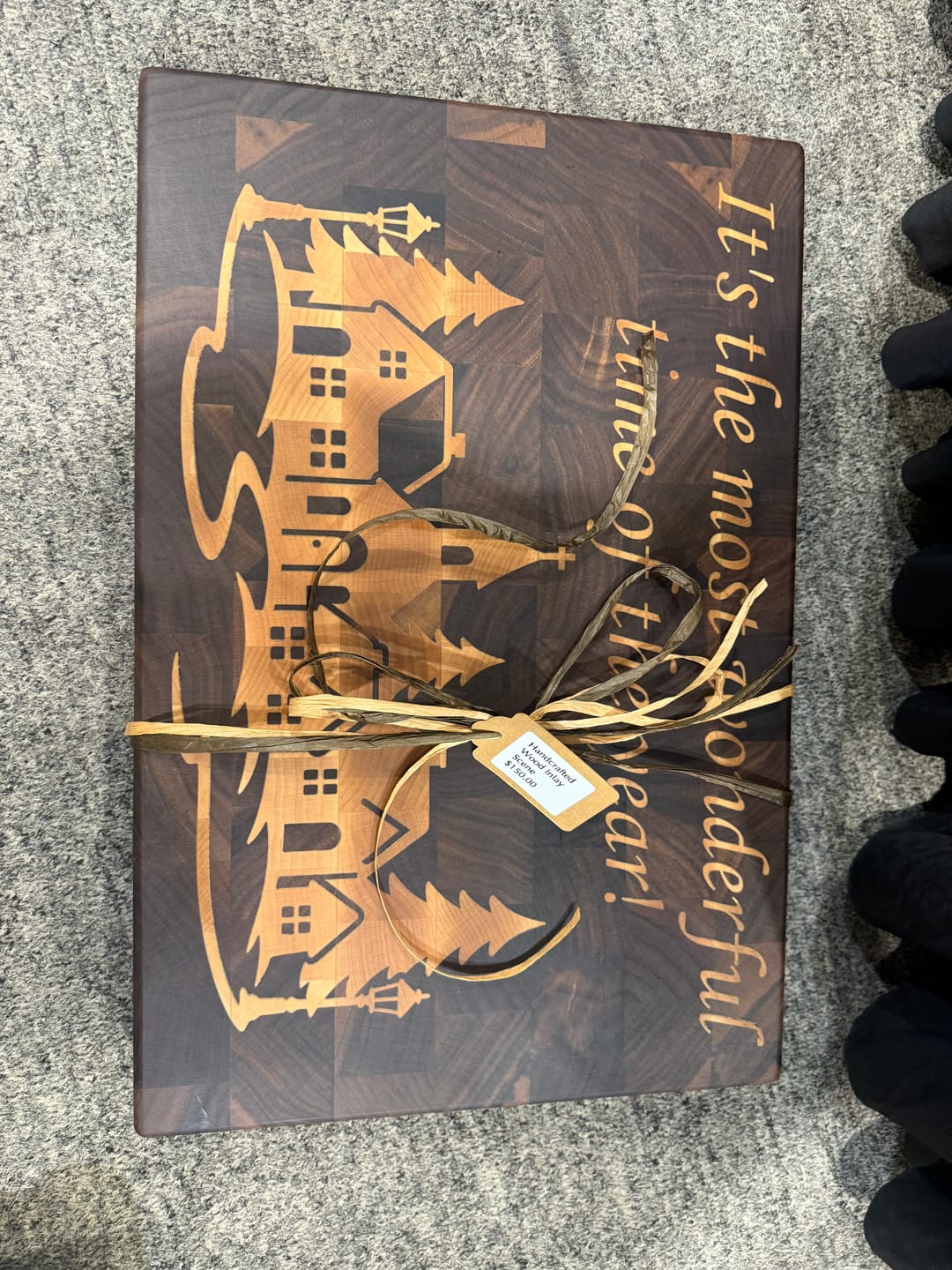 Customer photo review of Premium Cutting Board Feet - Brass/Stainless Steel/Copper