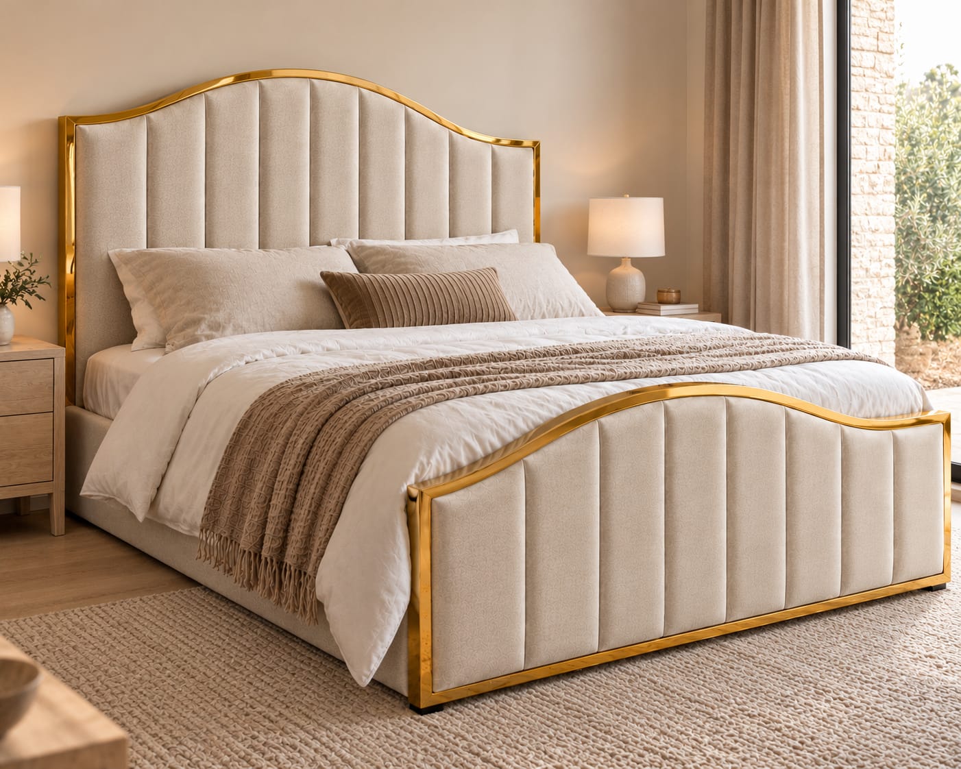 Customer photo review of Belgravia King Ottoman Storage Bed (Oatmeal Beige)