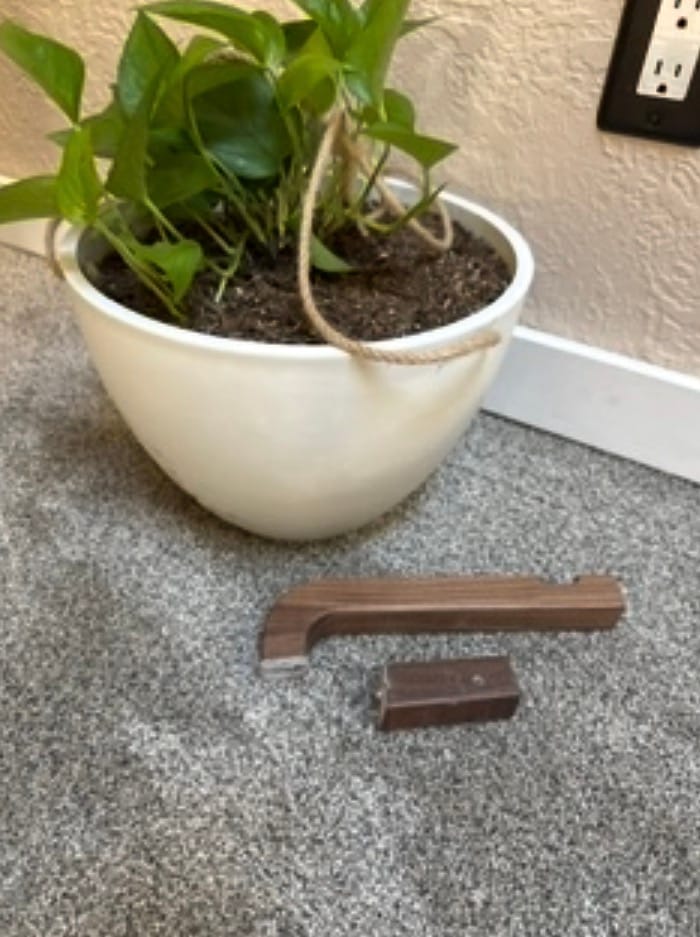 Customer photo review of Wooden Plant Hanger Hook