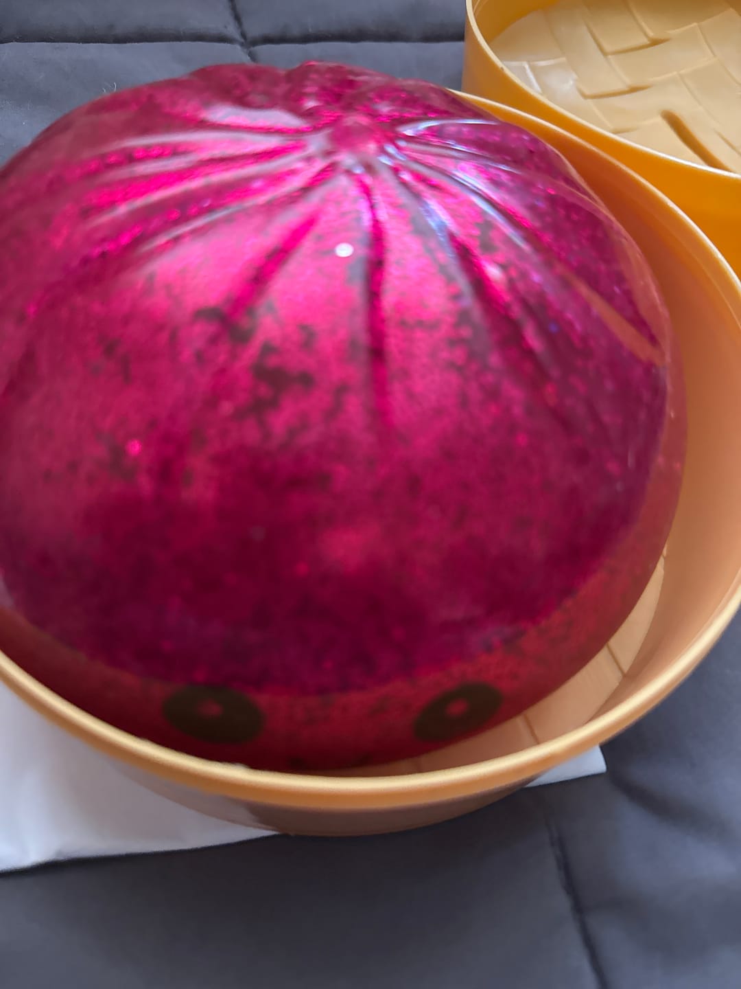 Customer photo review of MEGA Mystery Viral Dumpling Squishy 16cm Glitter