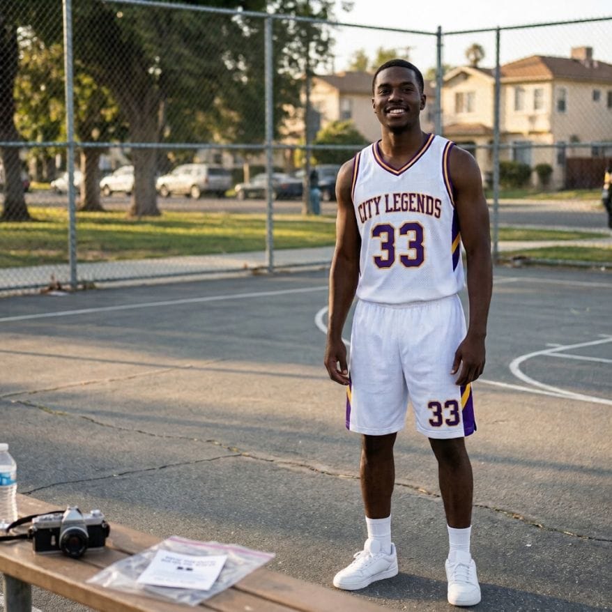 Customer photo review of Custom Purple & White Reversible Basketball Uniform Set | Personalized Name Number Jersey & Shorts for Adult & Youth