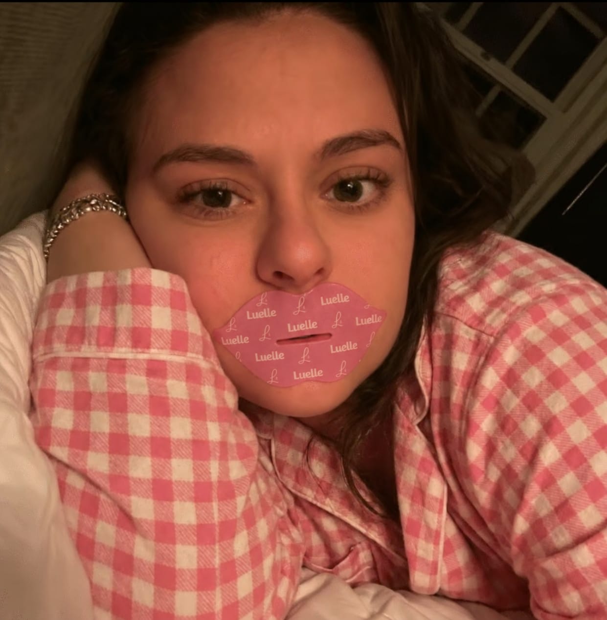 Customer photo review of Collagen Mouth Tape – Plump & Hydrate