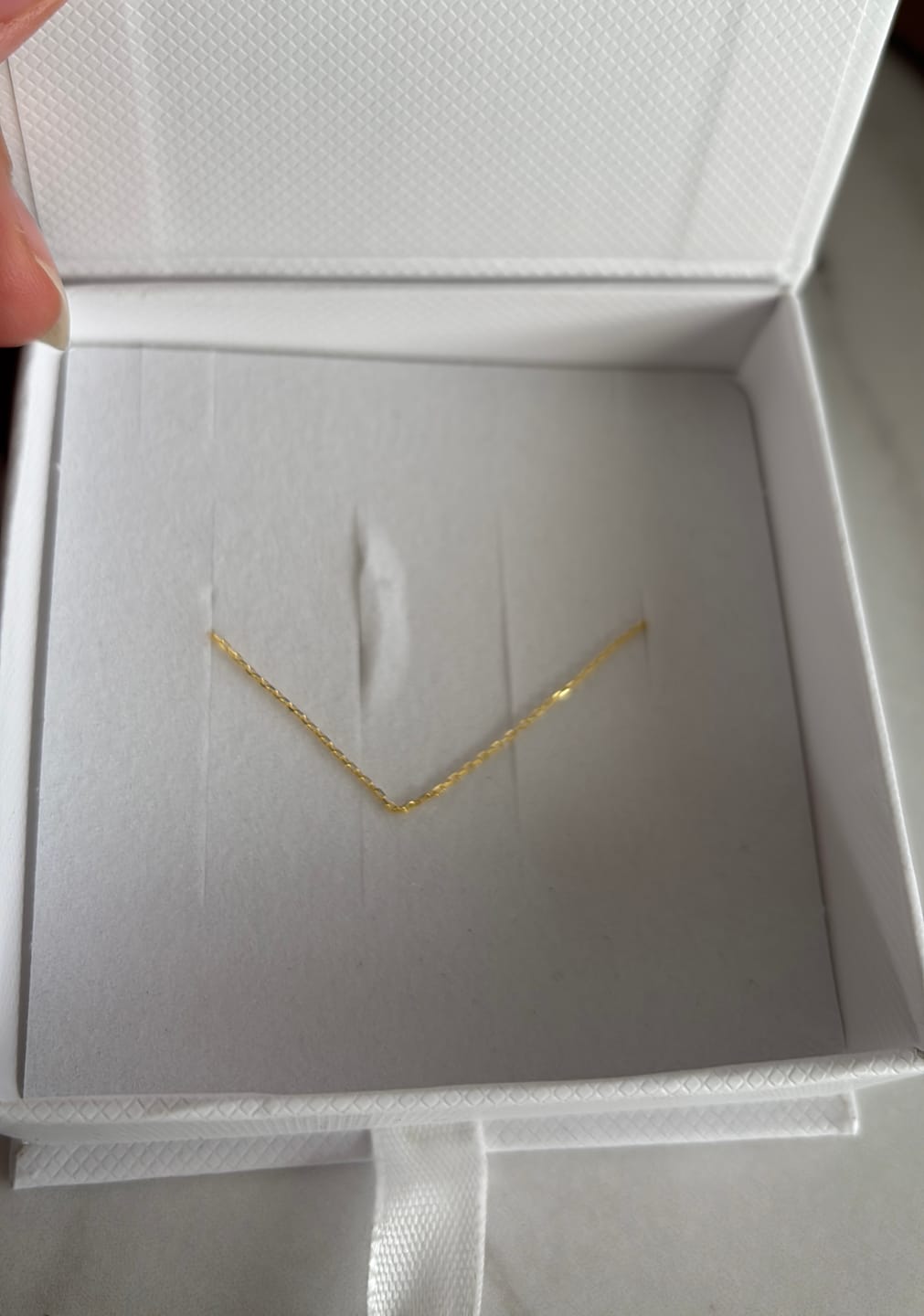 Customer photo review of Minimalist Ear Threaders (14cm)