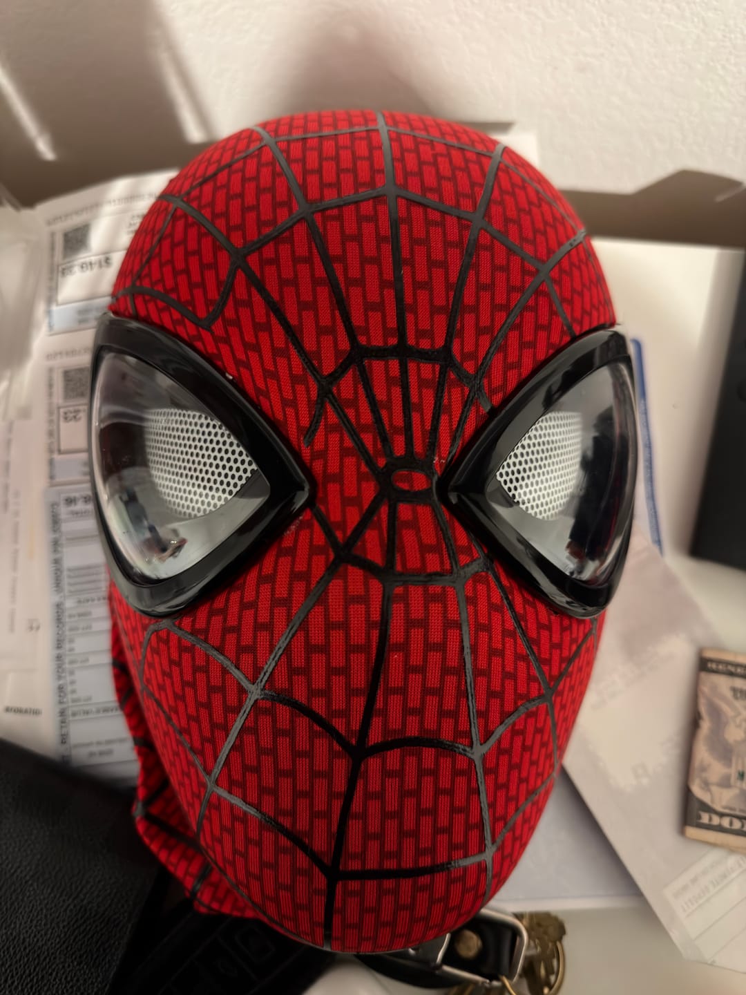 Customer photo review of [NEW] Spidey Gear™ Amazing Spidey Mask