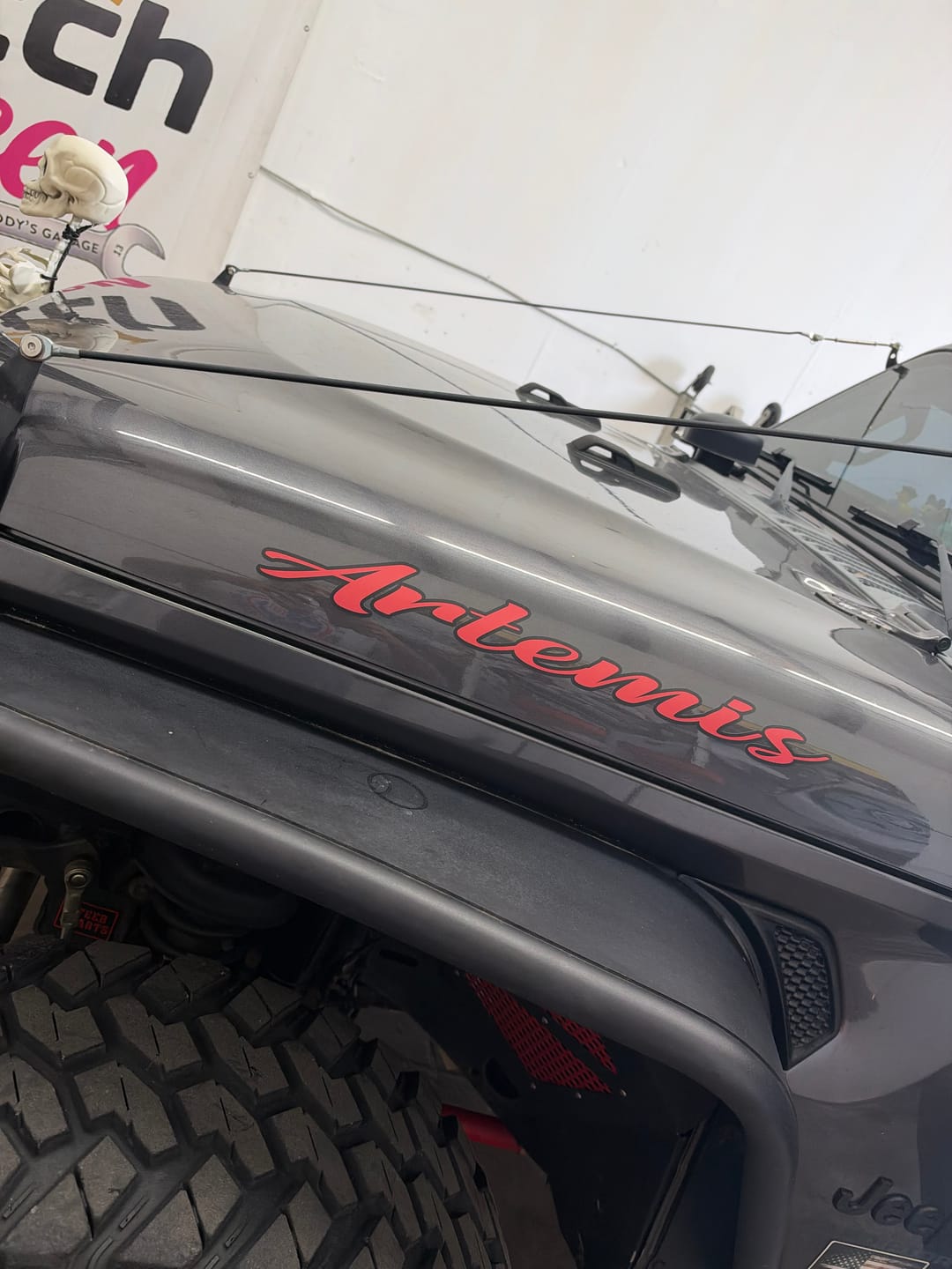 Customer photo review of Hood Lettering | Set of 2