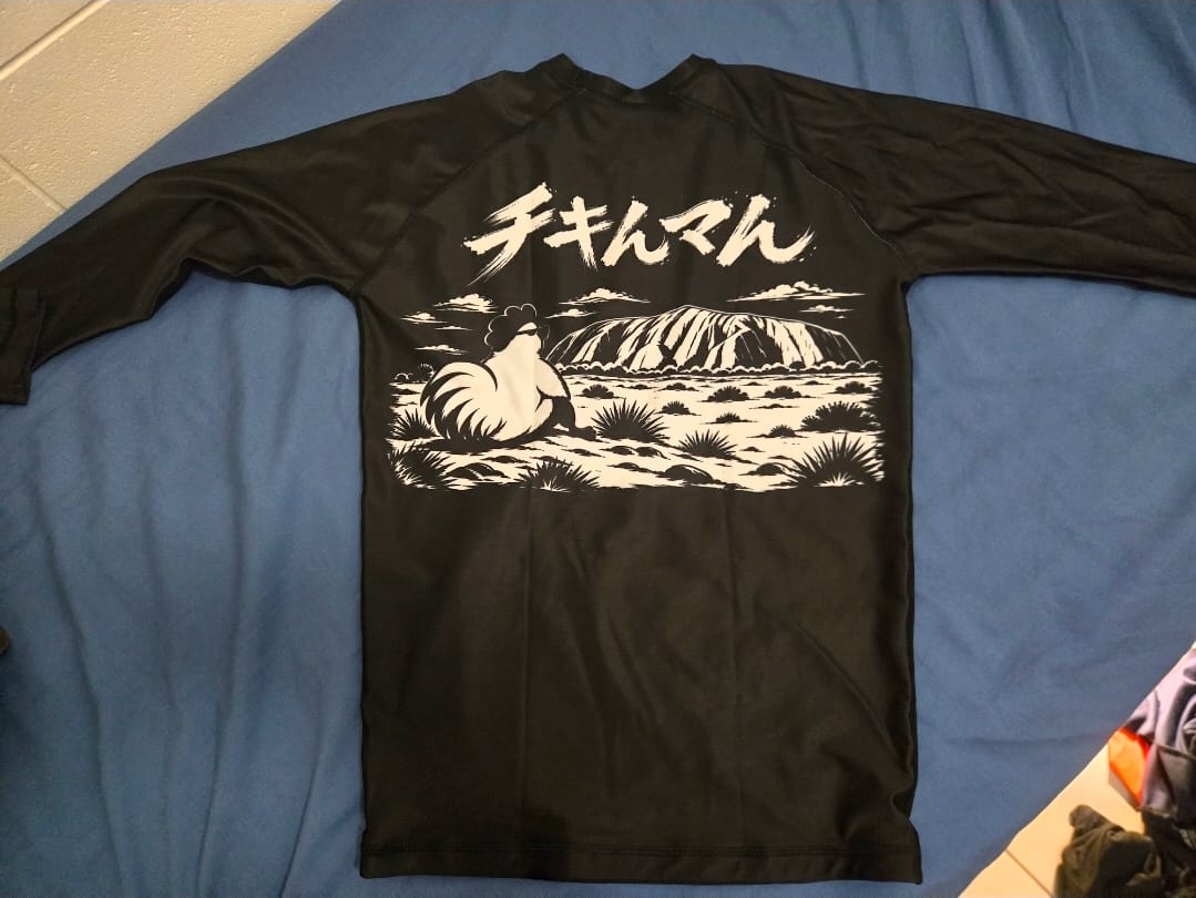 Customer photo review of Alpha Custom BJJ Rashguard – UPF 50+ | Combatra