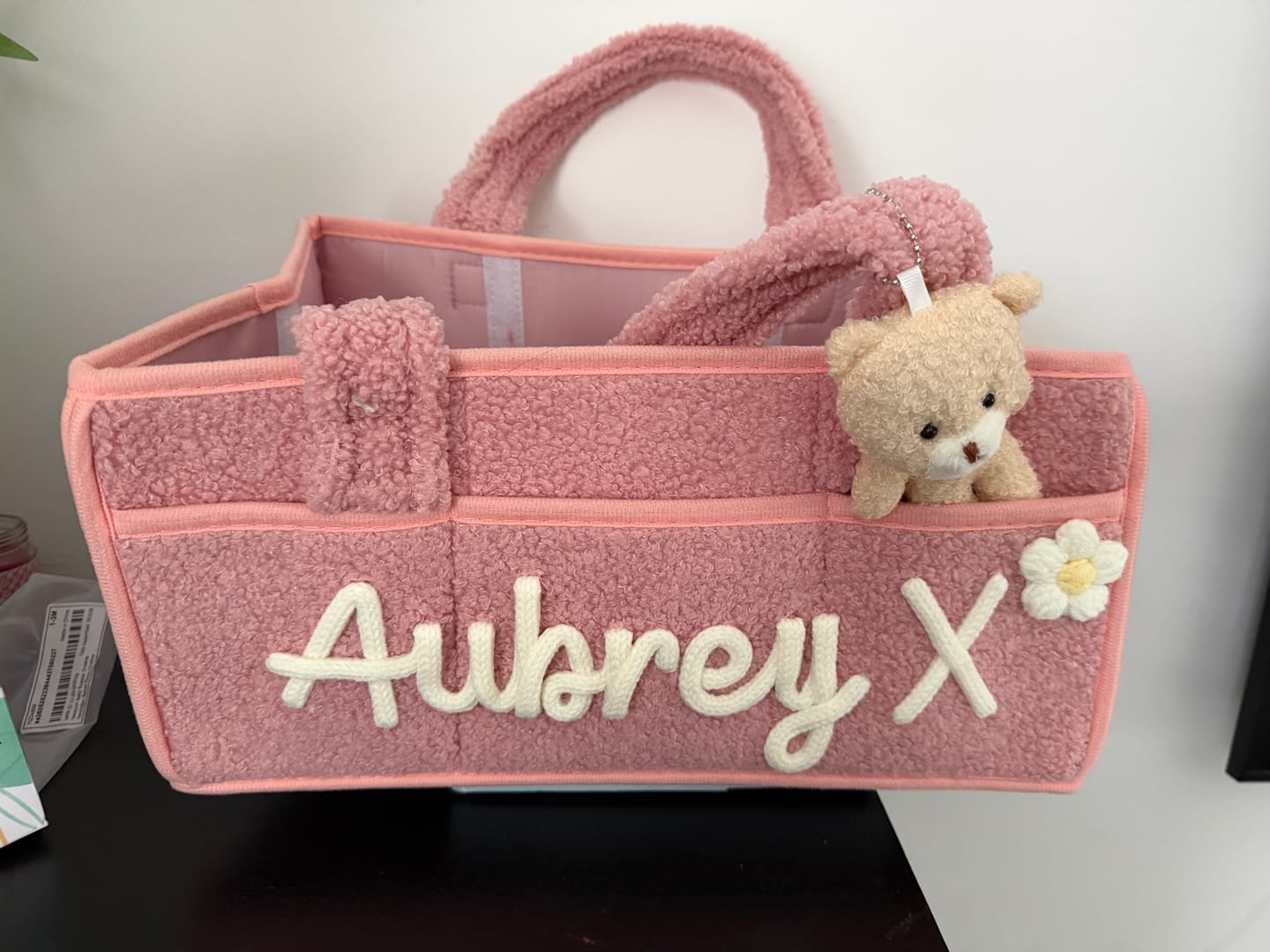 Customer photo review of K&C - Personalized Baby Storage Basket