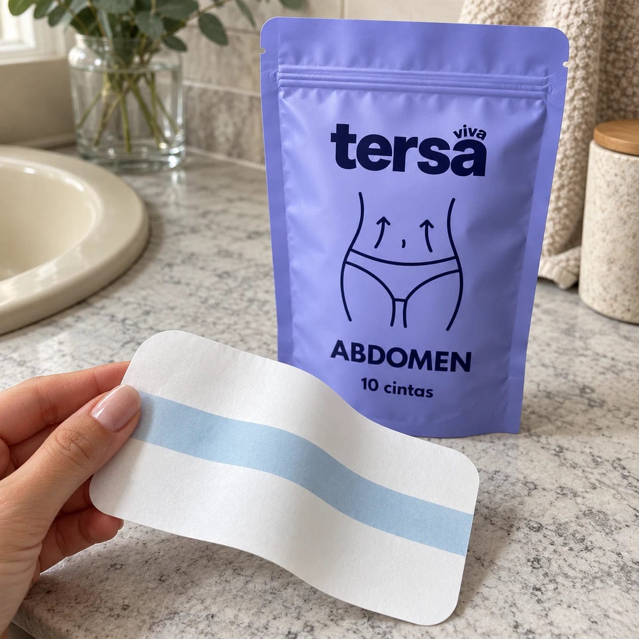 Customer photo review of Tersaviva · Cintas lifting para el abdomen (10 cintas)