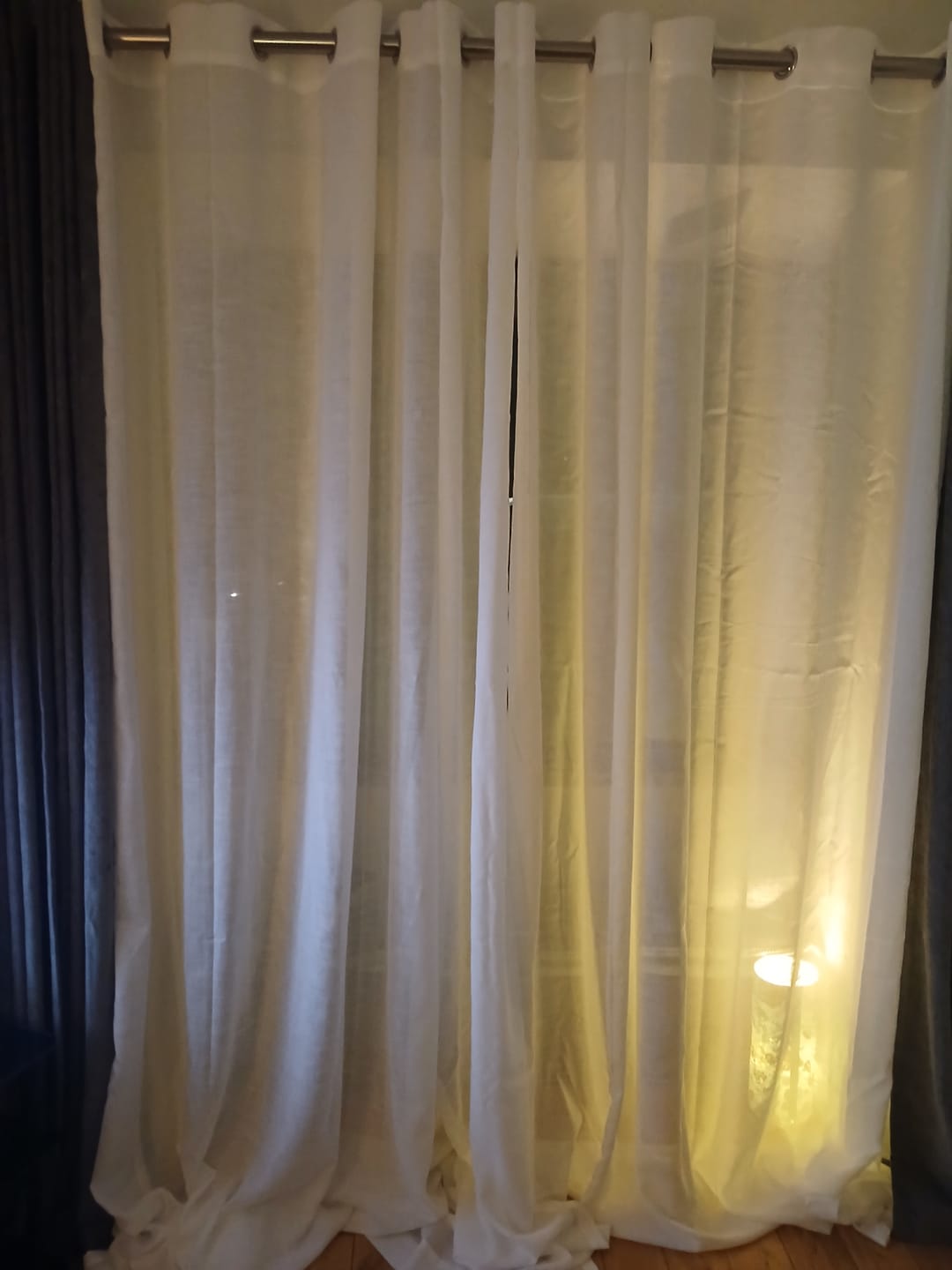 Customer photo review of Dolly Light Cream Eyelet Voile