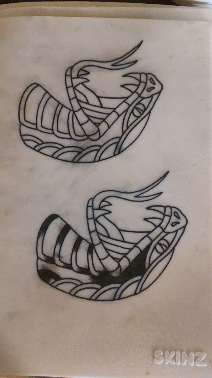 Customer photo review of Tattoo Practice Skin | Size Medium A4 | Ben Fisher Pack of 10