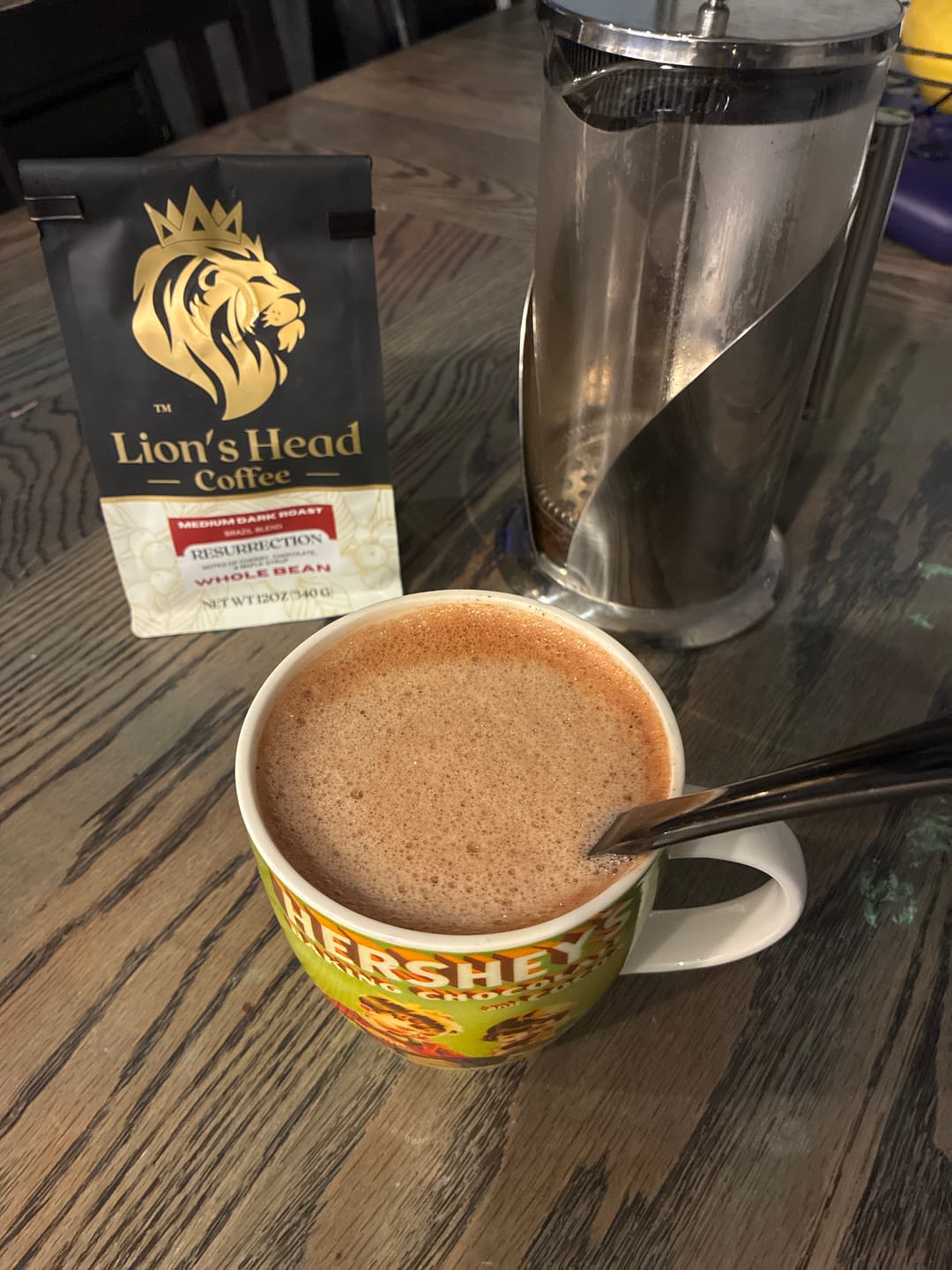 Customer photo review of Resurrection - Chocolate, Cherry, Maple Syrup - Medium Dark Roast