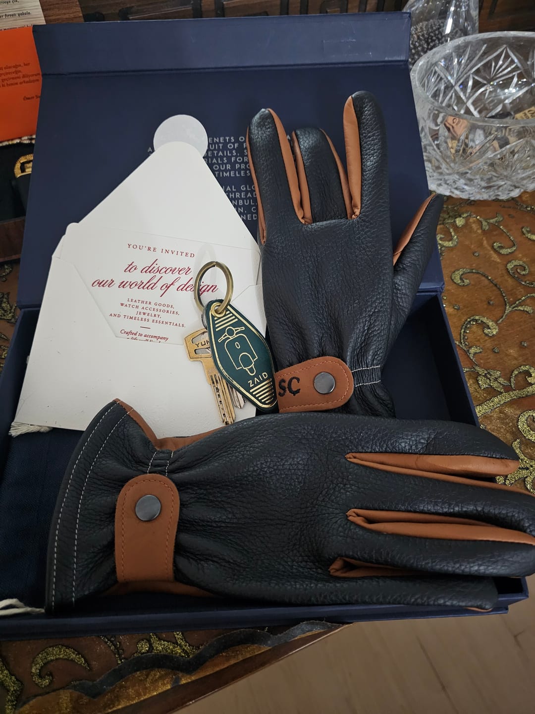 Customer photo review of Motor Deri Eldiveni Siyah Taba