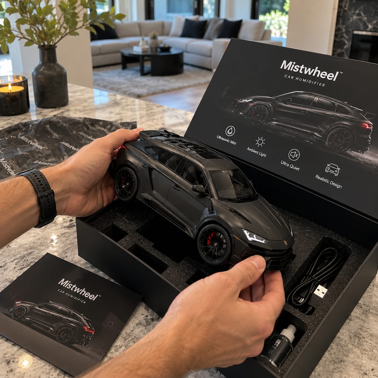 Customer photo review of BMW M4 Black Car Humidifier