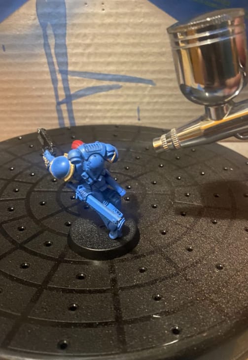 Customer photo review of Portable Airbrush Compressor