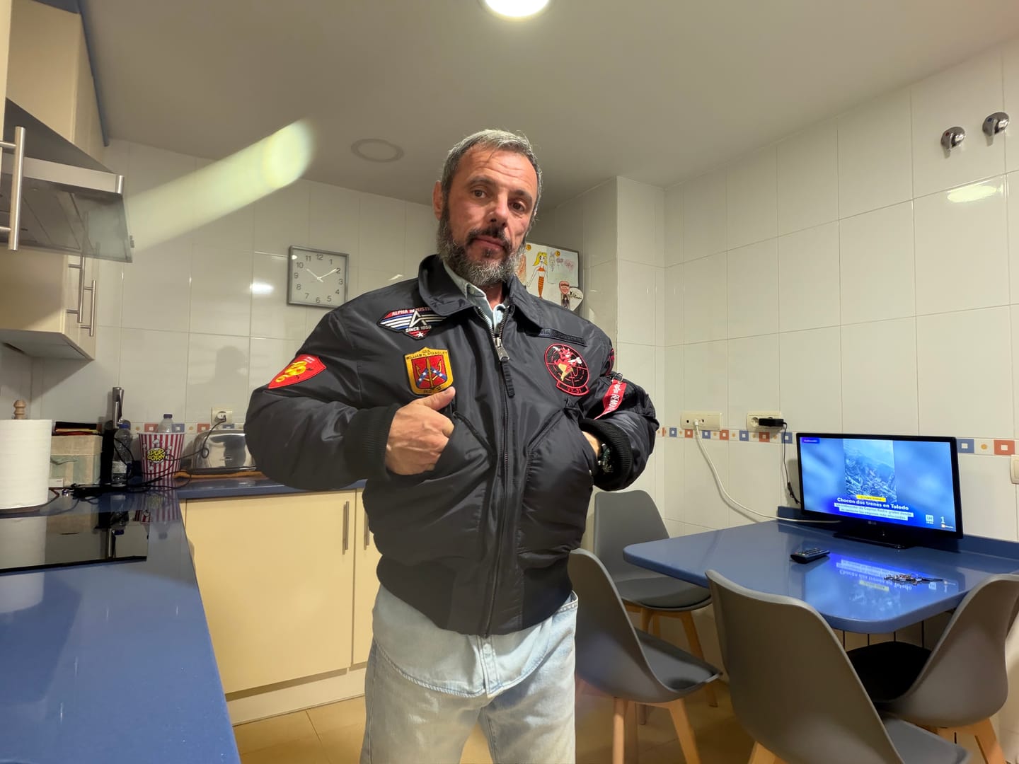 Customer photo review of CHAQUETA BOMBER "CWU-45/P DEVILS BRIGADE LOOSE" - GRIS HIERRO - ALPHA INDUSTRIES | 268135-466