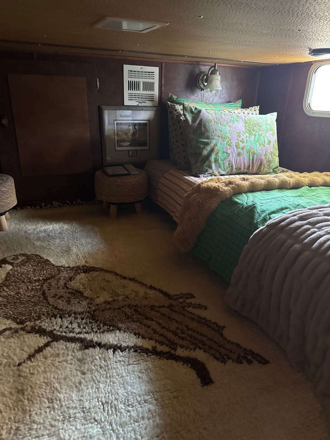 Customer photo review of Beni Mrirt Moroccan Contemporary Bird Rug 6.6 x 5 ft / 202 x 153 cm