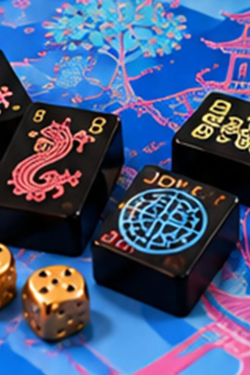 Customer photo review of Heritage Burgundy American Mahjong Set with Black Tiles and Display Case