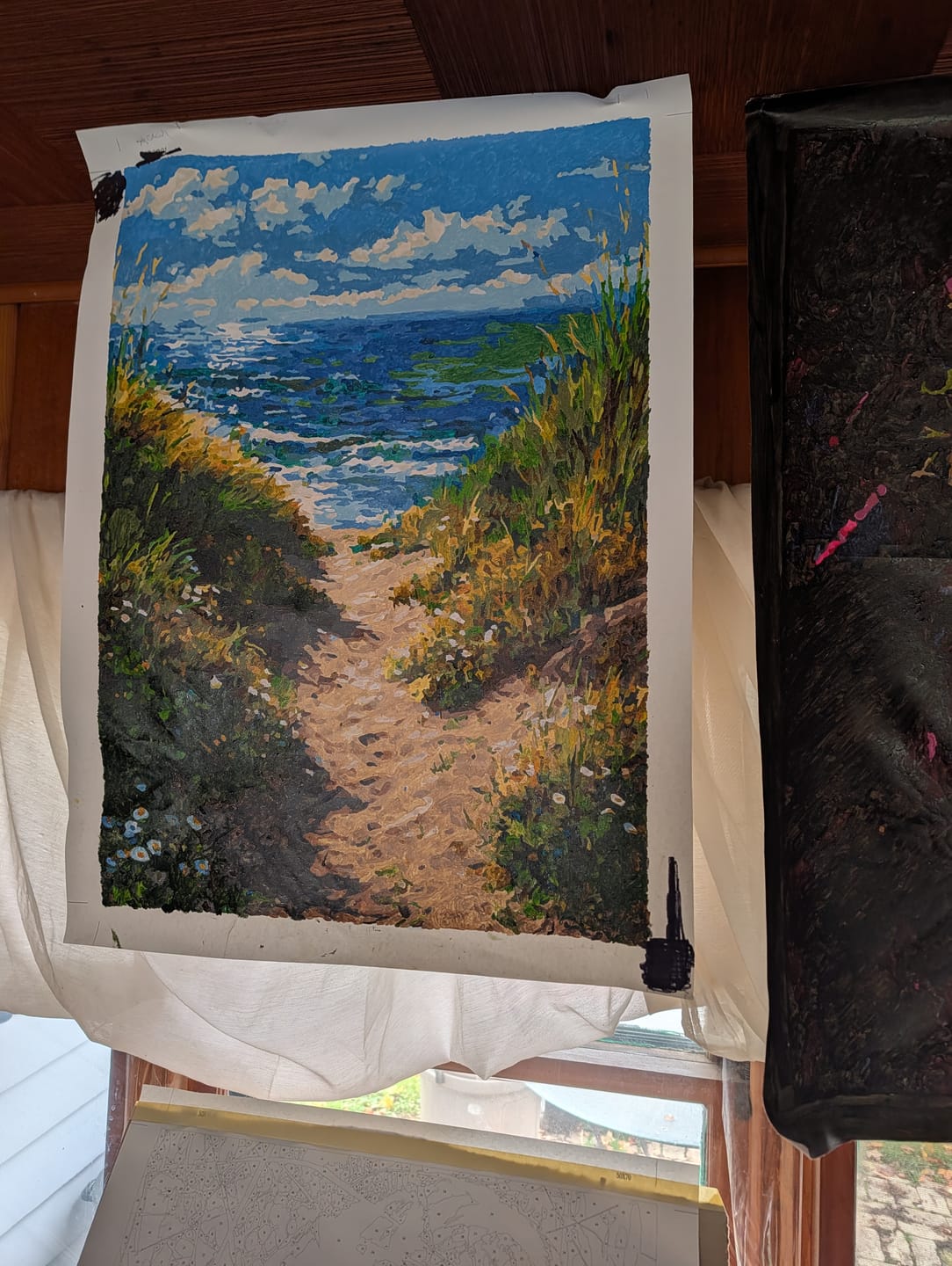 Customer photo review of Path to the Ocean (Paint by Numbers)