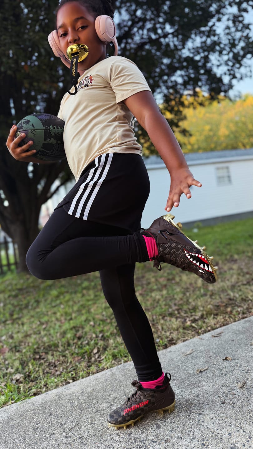 Customer photo review of Luxury Warhawk Football Cleats Quantum Speed 2.0 by Phenom Elite