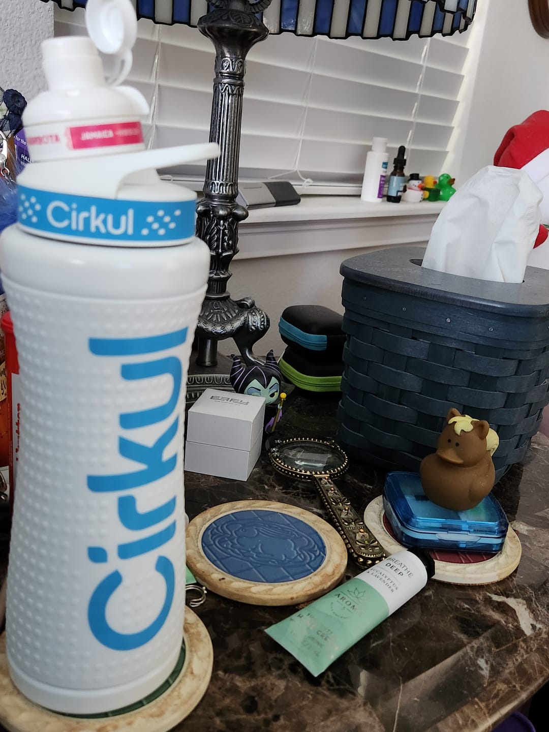 Customer photo review of 22oz. Grip Stainless Steel Bottle & Sport Lid