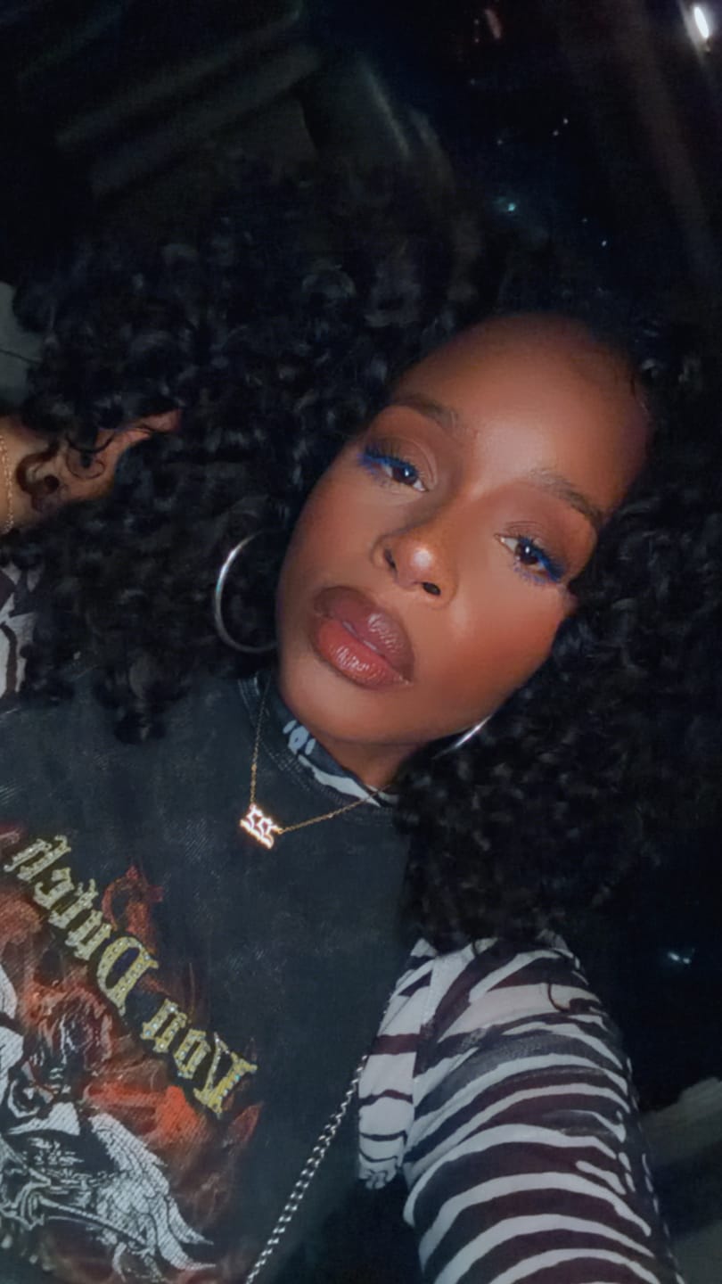 Customer photo review of Spanish Curl Human Crochet Hair