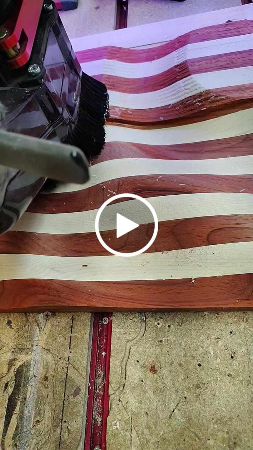 Customer video review of Wavy USA Flag CNC Kit