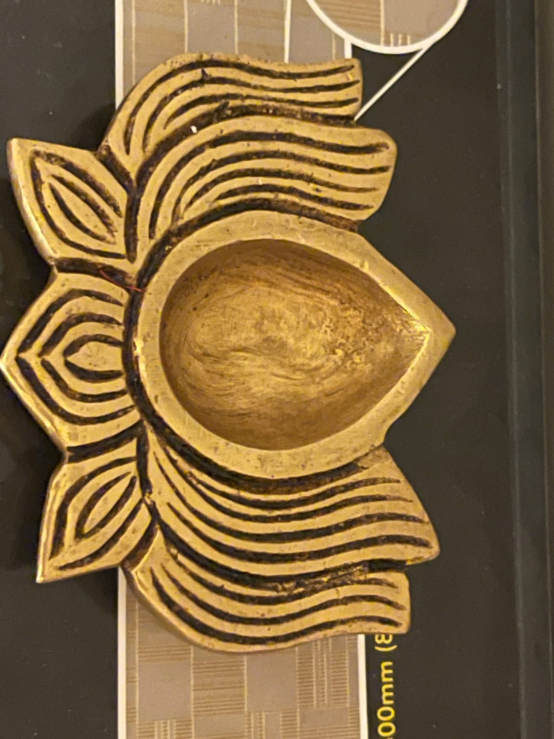 Customer photo review of Brass Lotus Diya – Vastu Pooja Lamp for Prosperity & Harmony | East-North-East Energy Activator | Big - 8 x 6 cm | 200 g