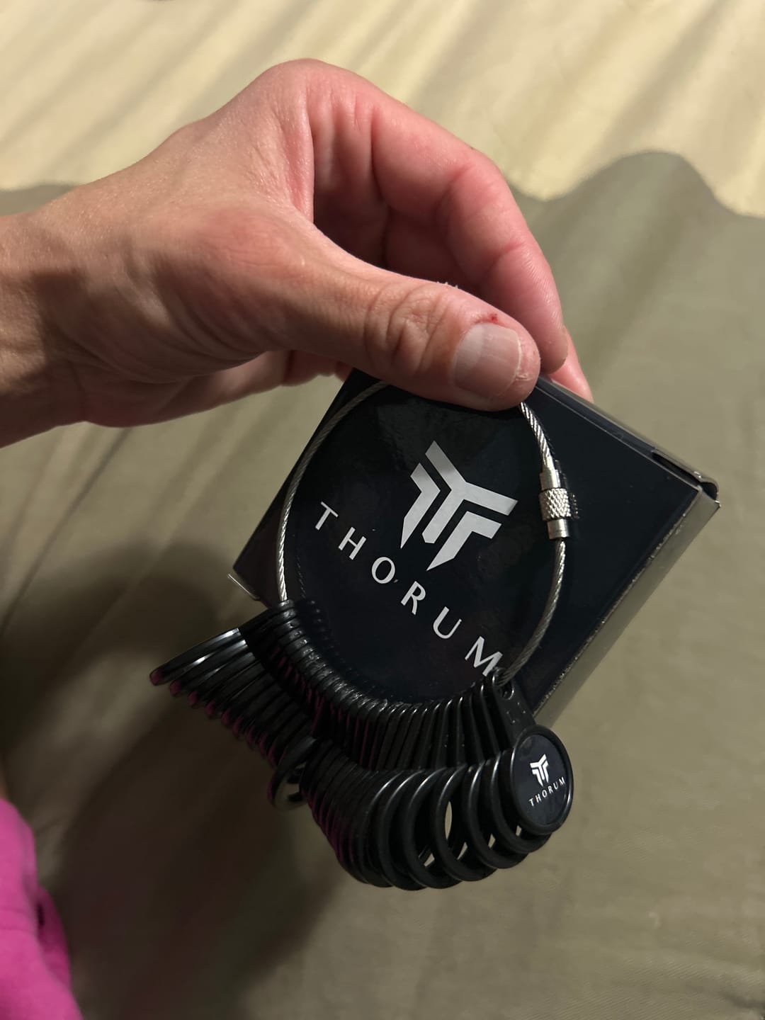 Customer photo review of Thorum Ring Sizer