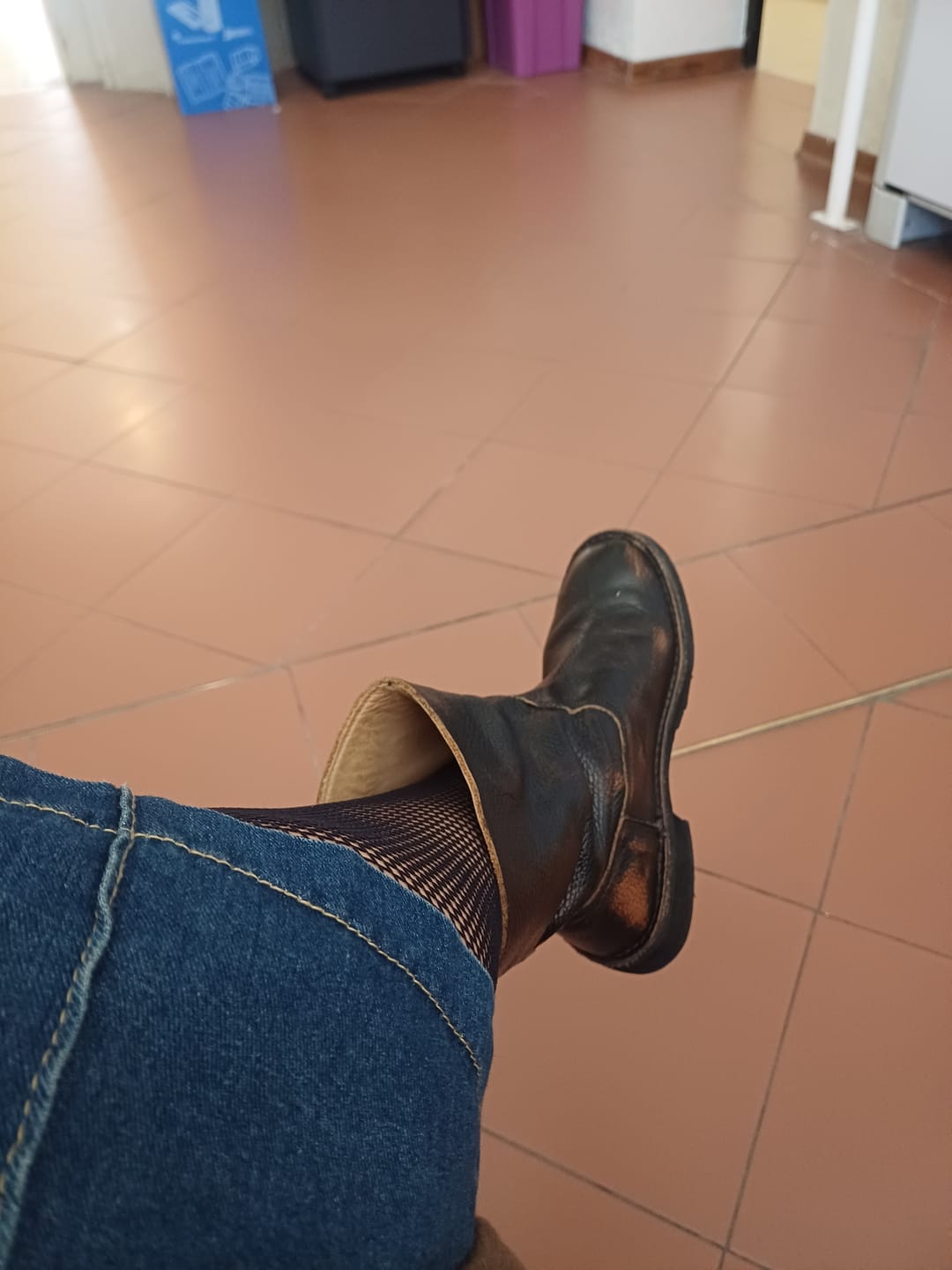 Customer photo review of Maui Cuoio Asp stivale a tubo sportivo in pelle cuoio con fondo in gomma artigianale toscano