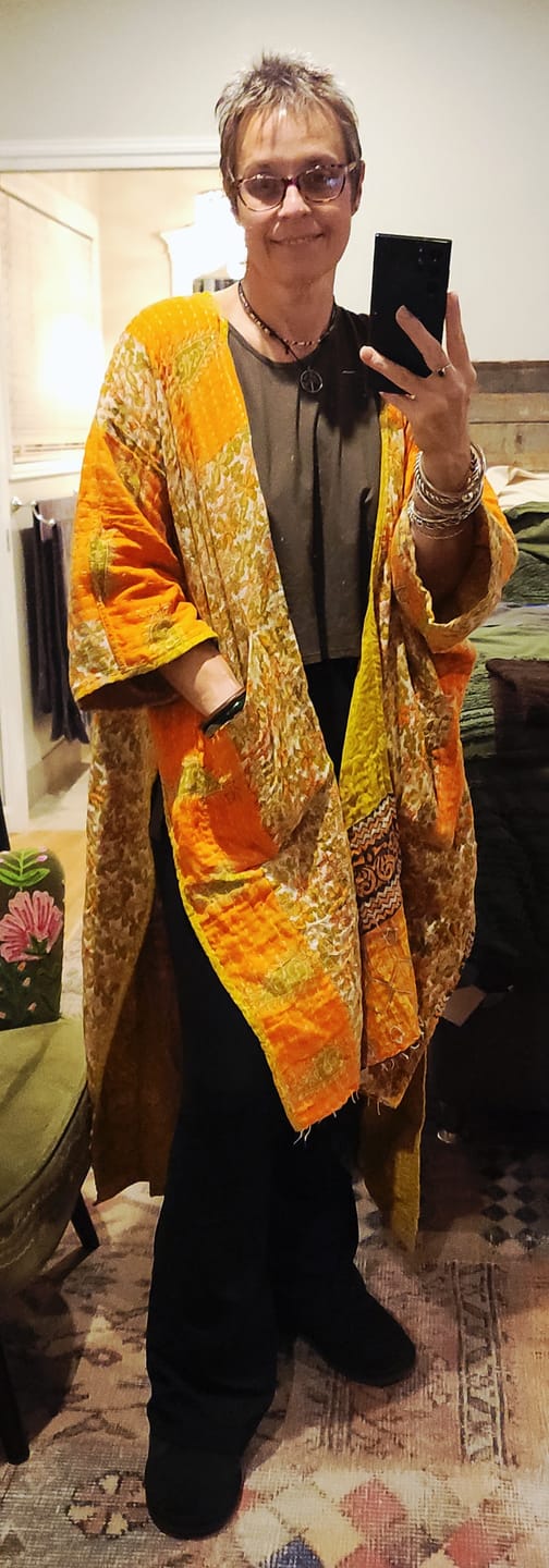 Customer photo review of Kantha Ruana l/slv (026)